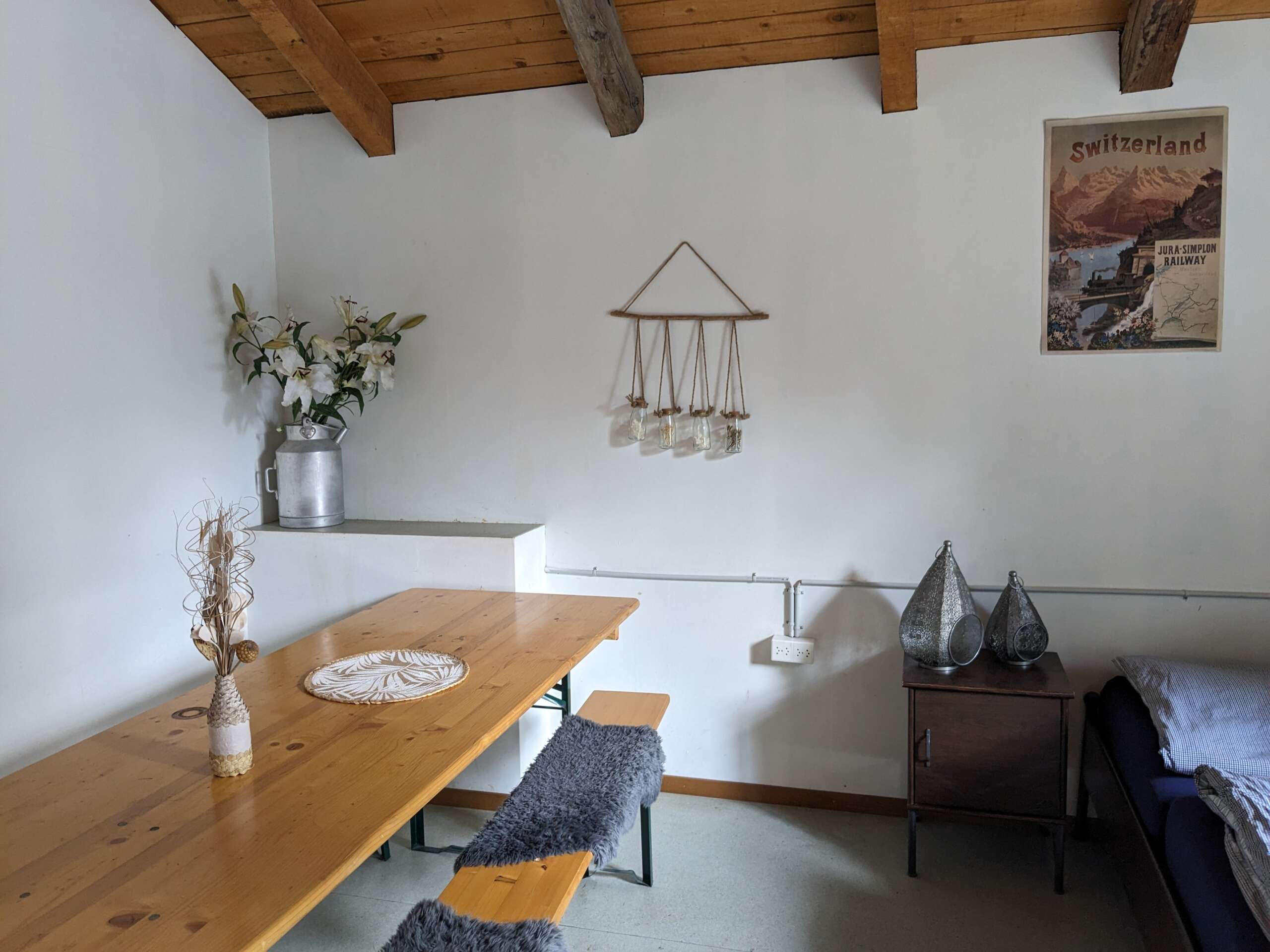 Chalet auf dem Camping in Täsch bei Zermatt